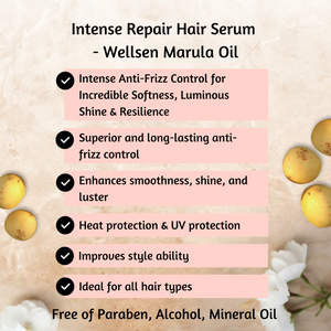 Intense Repair Hair Serum - Wellsen Marula Oil