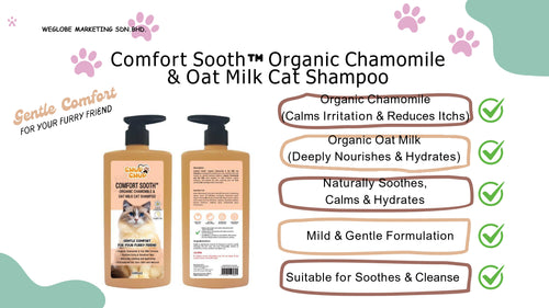 Chup Chup Comfort Sooth Organic Chamomile & Oat Milk Cat Shampoo
