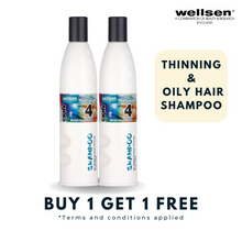 Buy1 Free 1 Thinning & Oily Hair Shampoo- Wellsen Olive's Omega 3 375ml