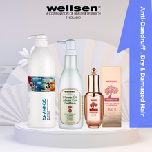Wellsen Gift Set- Anti-Dandruff Shampoo + Intensive Care Conditioner + Intense Repair Hair Serum(CKNV3+ MAC1D+ MAC 8)