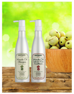 Bundle Wellsen Marula Oil Anti-Dandruff Shampoo and Intensive Care Conditioner 325ml