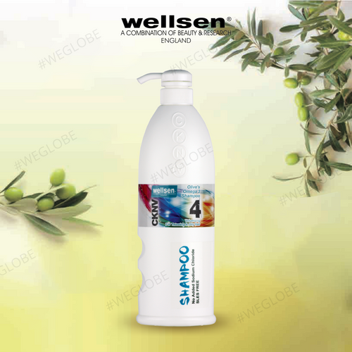 Thinning & Oily Hair Shampoo- Wellsen Olive's Omega 3