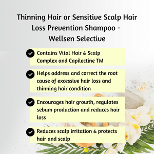 Thinning Hair or Sensitive Scalp Hair Loss Prevention Shampoo - Wellsen Selective