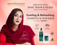 Wellsen Dynas Cooling and Refreshing Shampoo 400ml + FREE Hair Mask 100ml +FREE Hair Serum 10ml